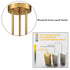 Modern Globe Ceiling Light - 3 Light
